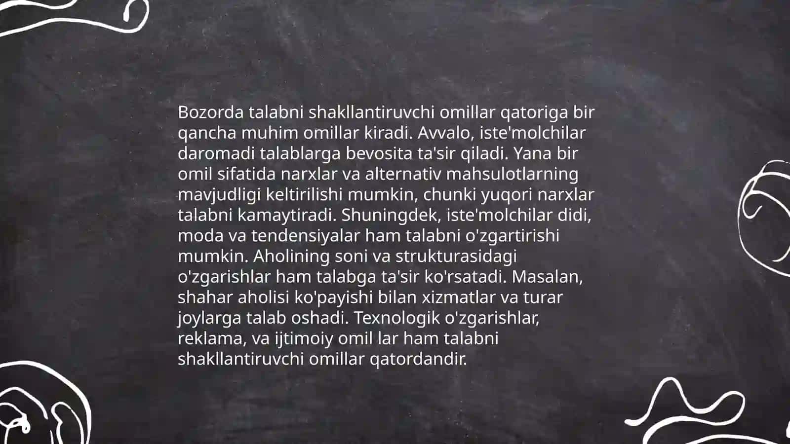 Talab va taklifning asosiy tushunchalari 4