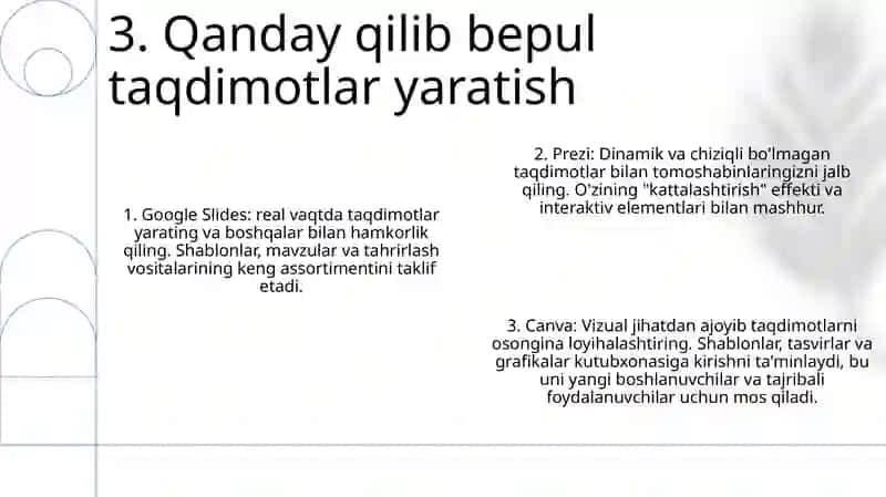 Tekin Taqdimotlar 4