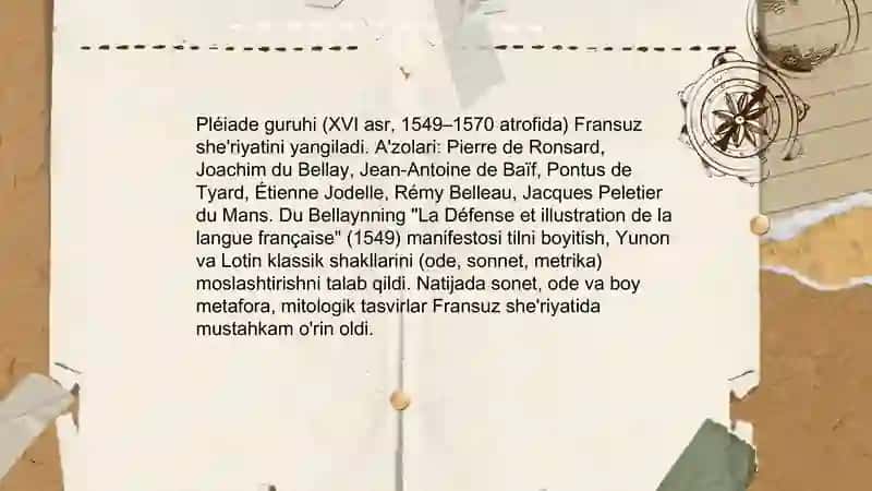 G‘arbiy Yevropa uyg‘onish adabiyoti 4