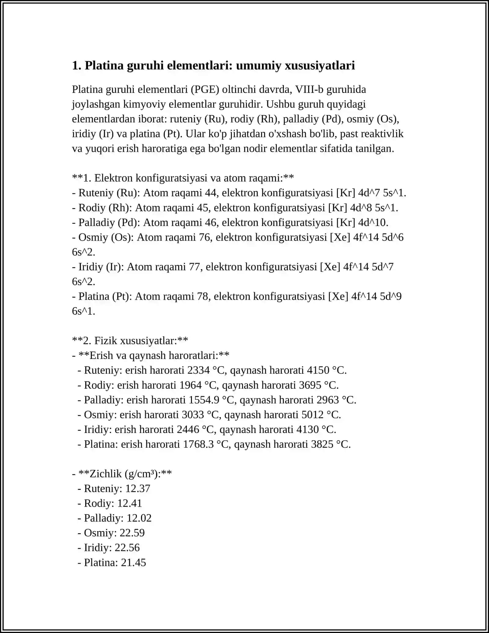PLATINA GURUHCHASI ELEMENTLARI VA ULARNING QOTISHMALARI 4