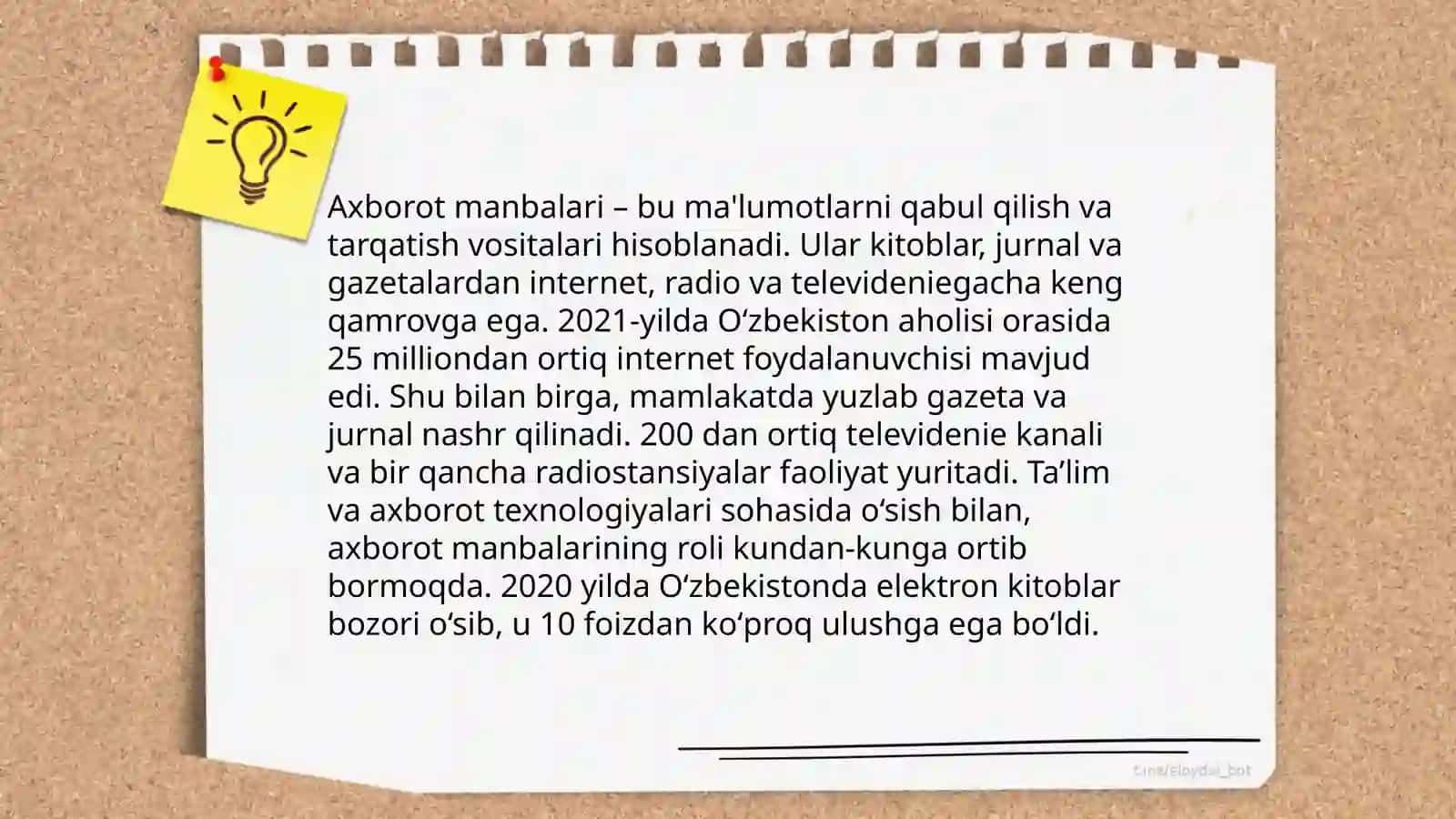 Axborot turlari va uning ishonchliligi 4