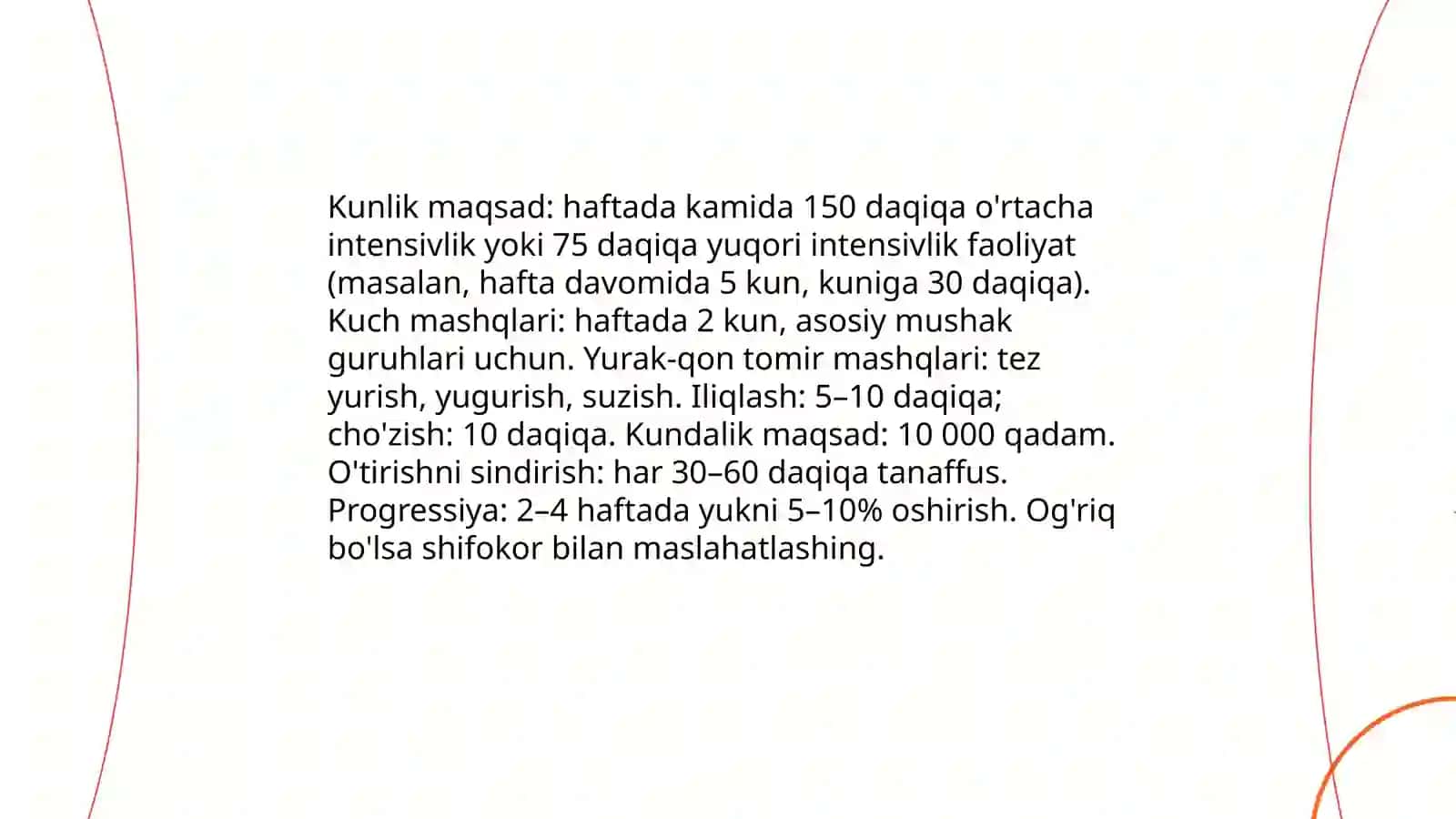 Sogʻlom turmush tarzi intervyu olish 4