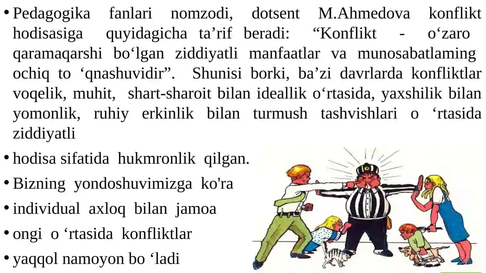 Kasbiy faoliyatdagi konfliktlar va ularni bartaraf etish yo’llari 4