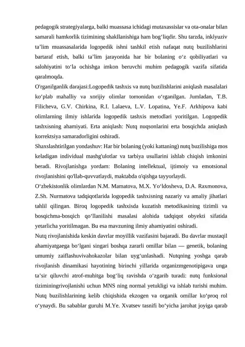 Logopedik tashxisda kuzatish metodikasi 4