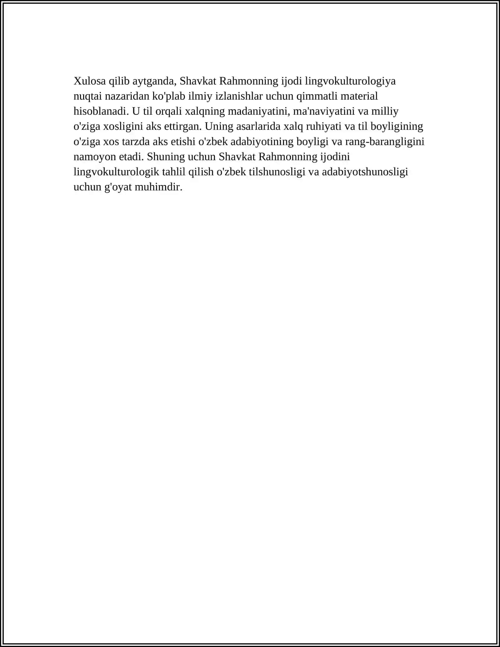 SHAVKAT RAHMON SHE’RLARIDA LINGVOKULTUROLOGIK REALIYALARNING ISHLATILISHI 4