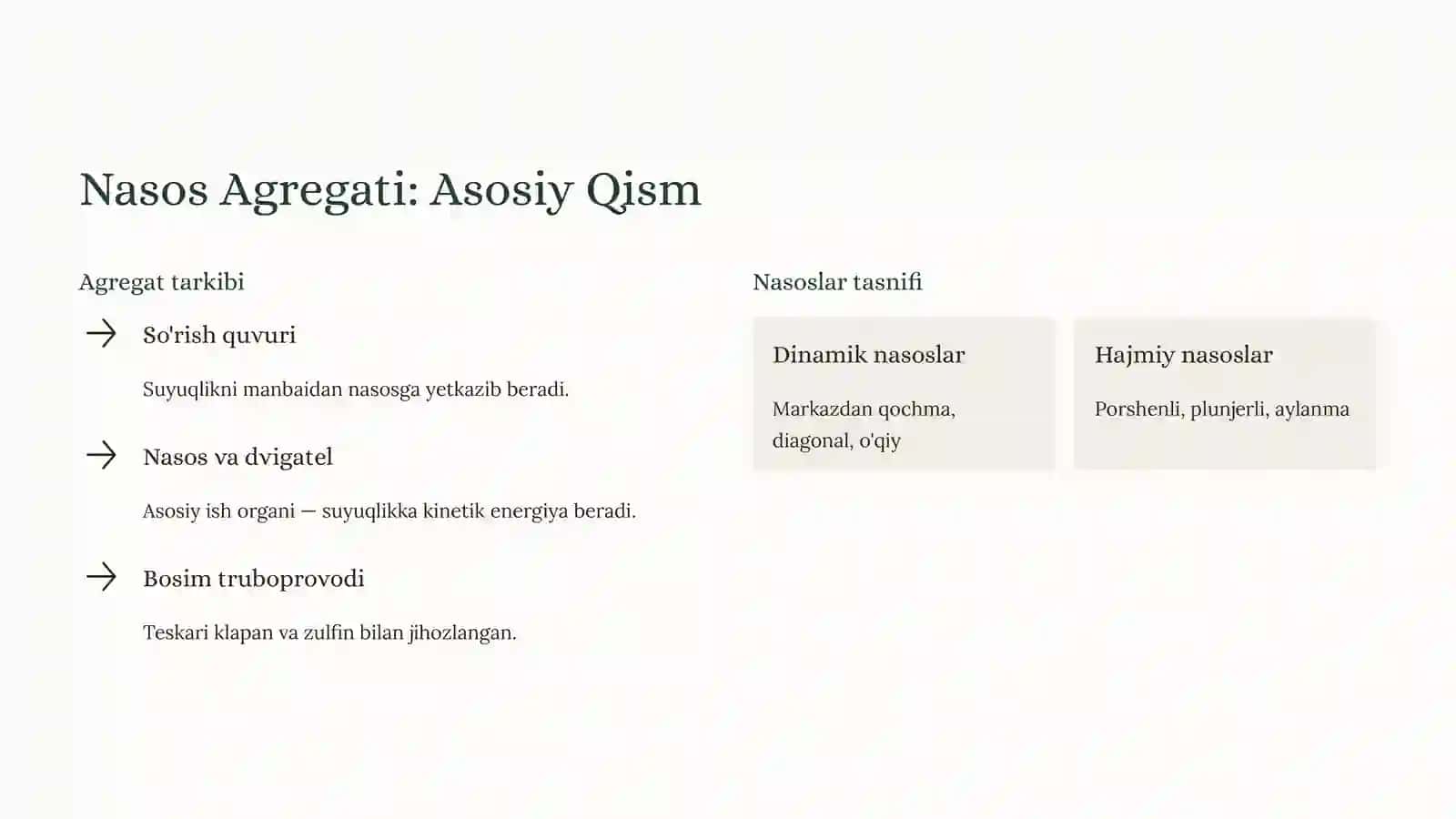 Nasos Stansiyalari: Fan va Texnologiya 4