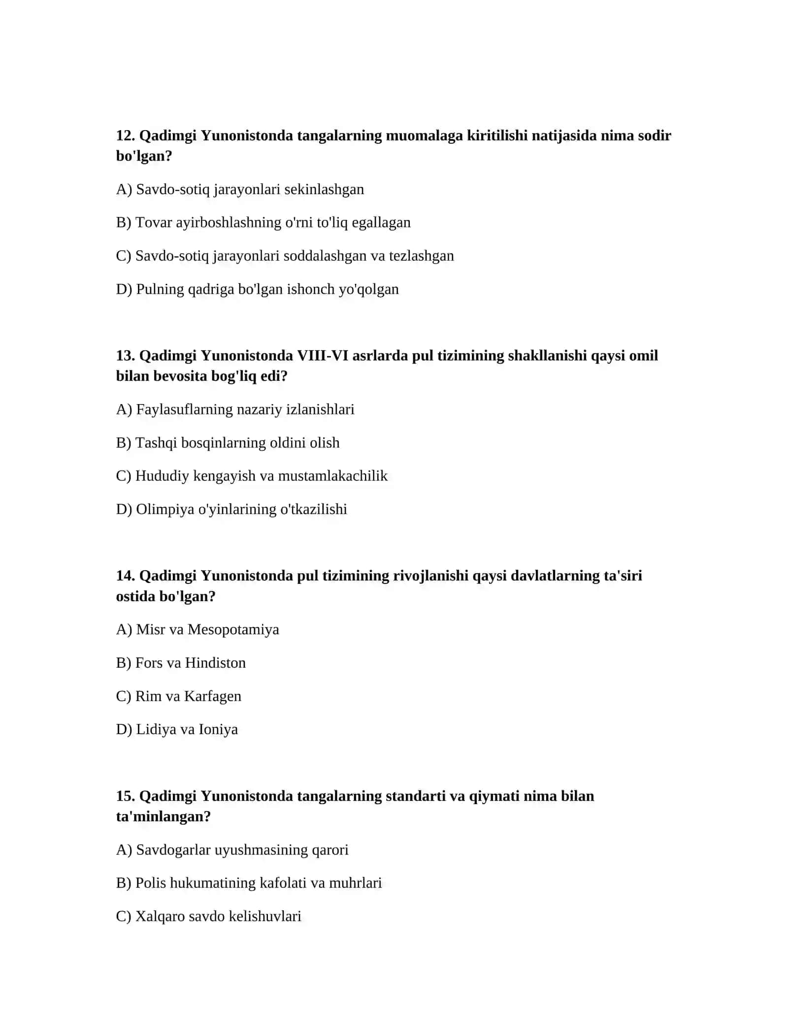 Qadimgi Yunonistonning pul tizimi (VIII – VI asrlarda) 4