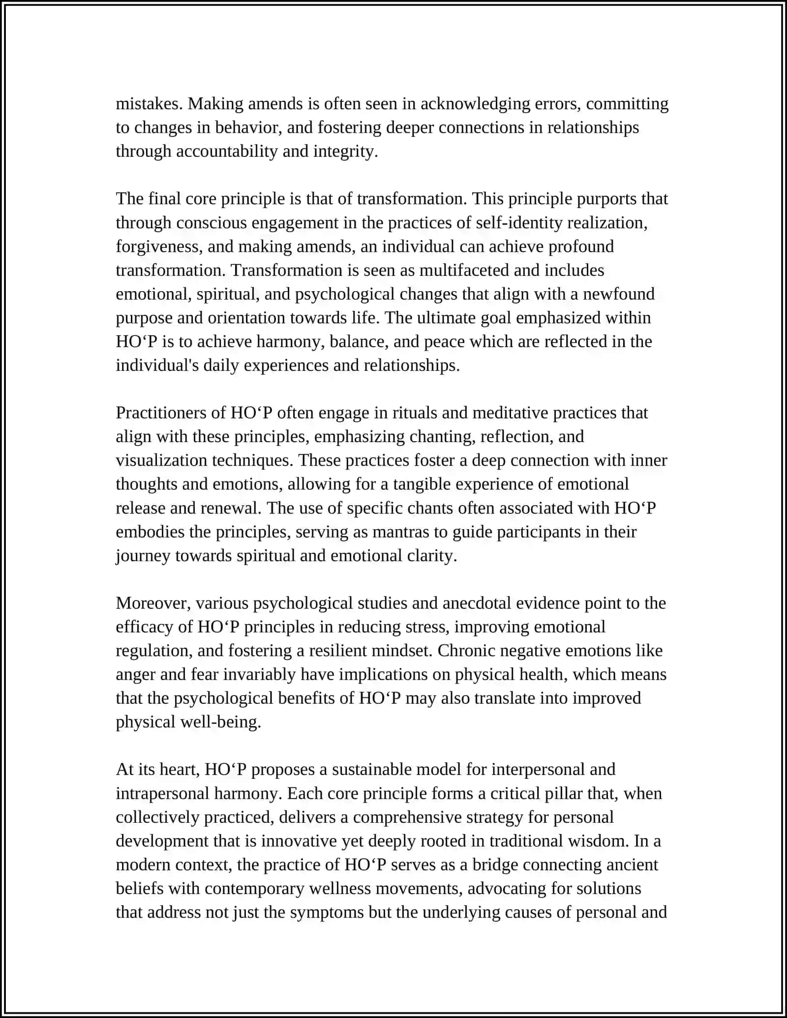 HOʻP: Definition and Core Principles 4