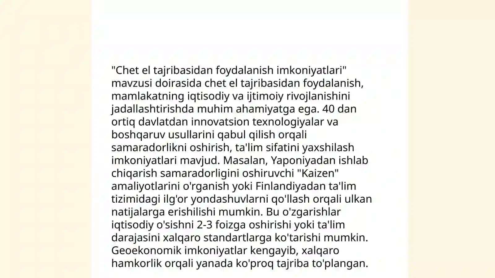 Tilshunoslik masalalarini òrganishda tashqi integratsiya 4