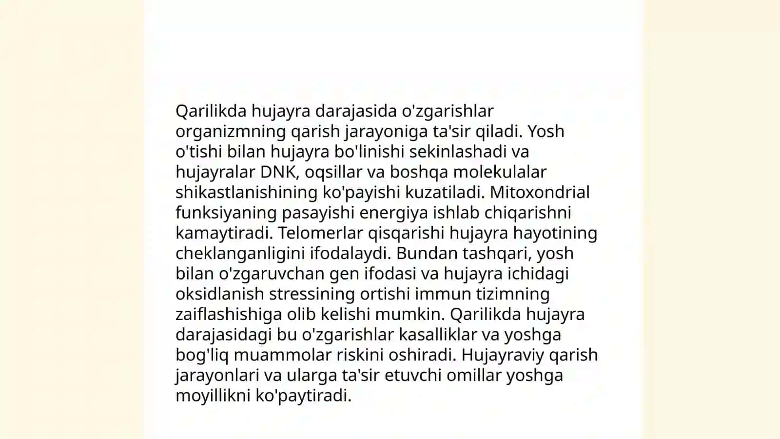 Qarish va u bilan bog’liq nazariyalar. Gerantologiya. Geratriya 4
