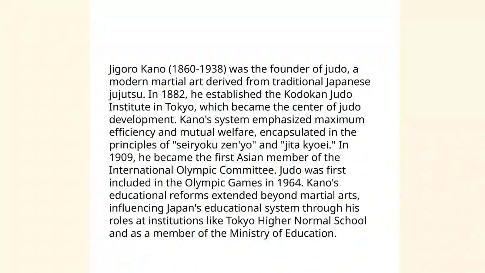 Judo and its developing history 4