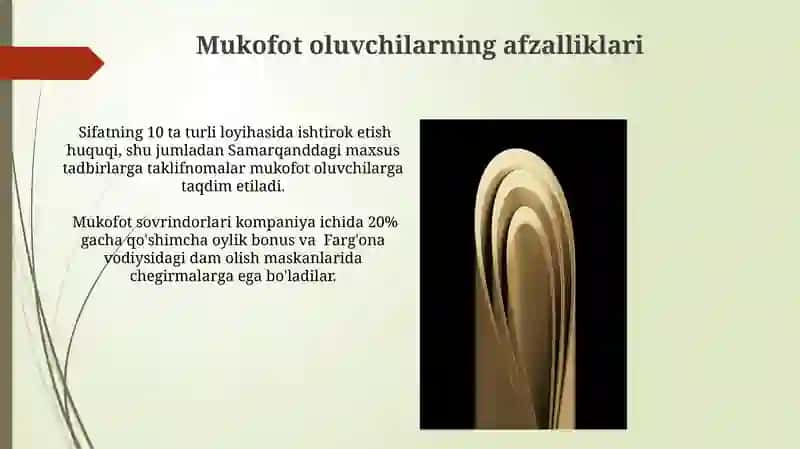 Sifat soxasidagi mukofotlar modellari 4