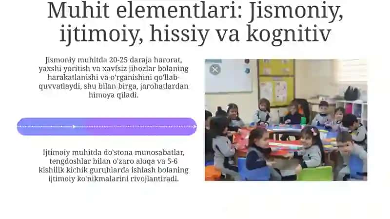Rivojlantiruvchi muhitni tashkil qilish 4