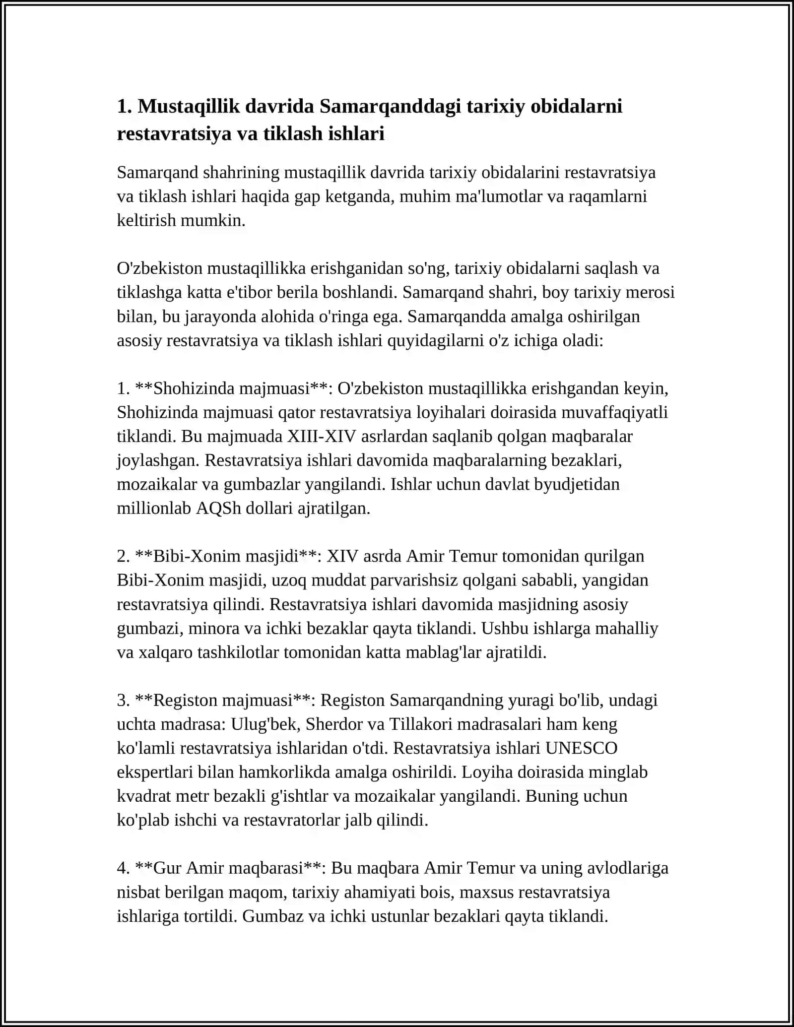 MUSTAQILLIK DAVRIDASAMARQANDDAGIBUNYODKORLIK ISHLARI 4
