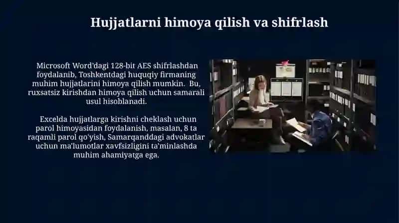 Ofis dasturlari va huquqiy hujatlar 4