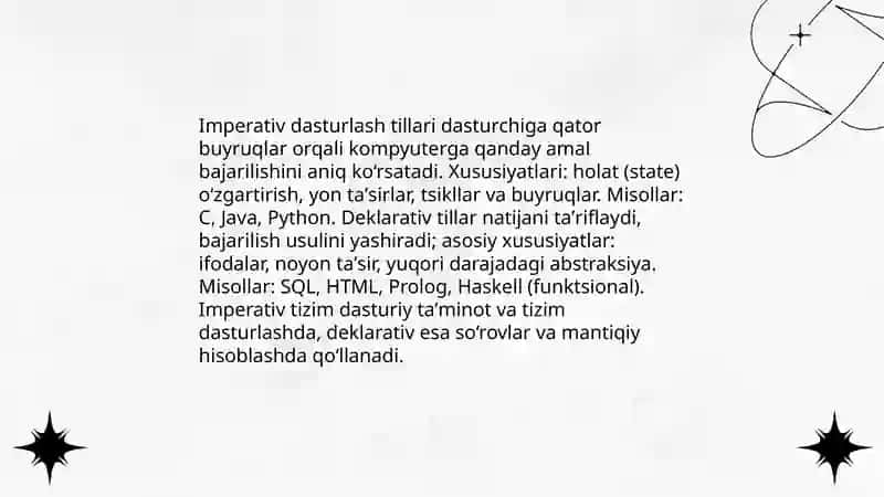 Dasturlash tillari 4