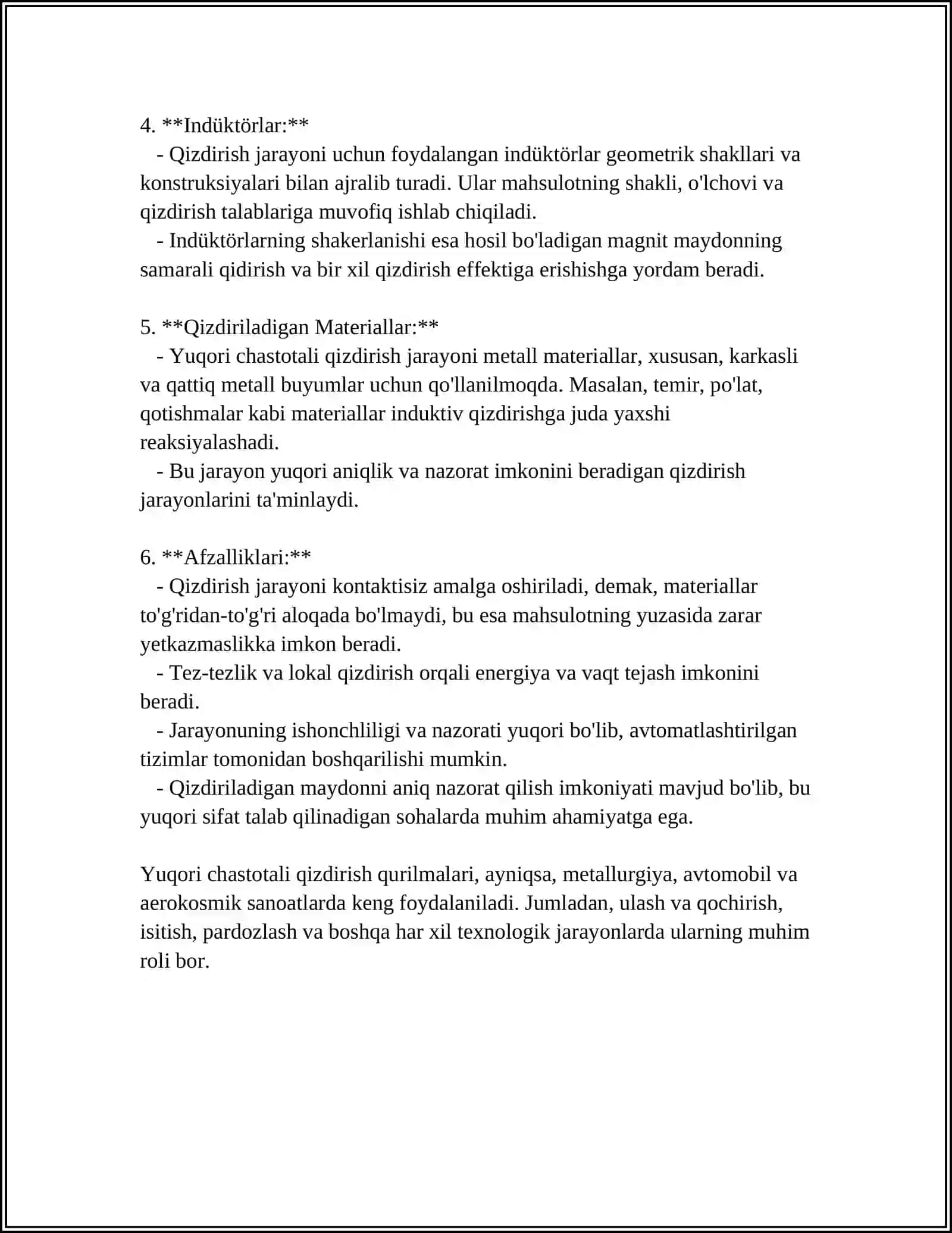 YUQORI CHASTOTALI QIZDIRISH QURILMALARI 4