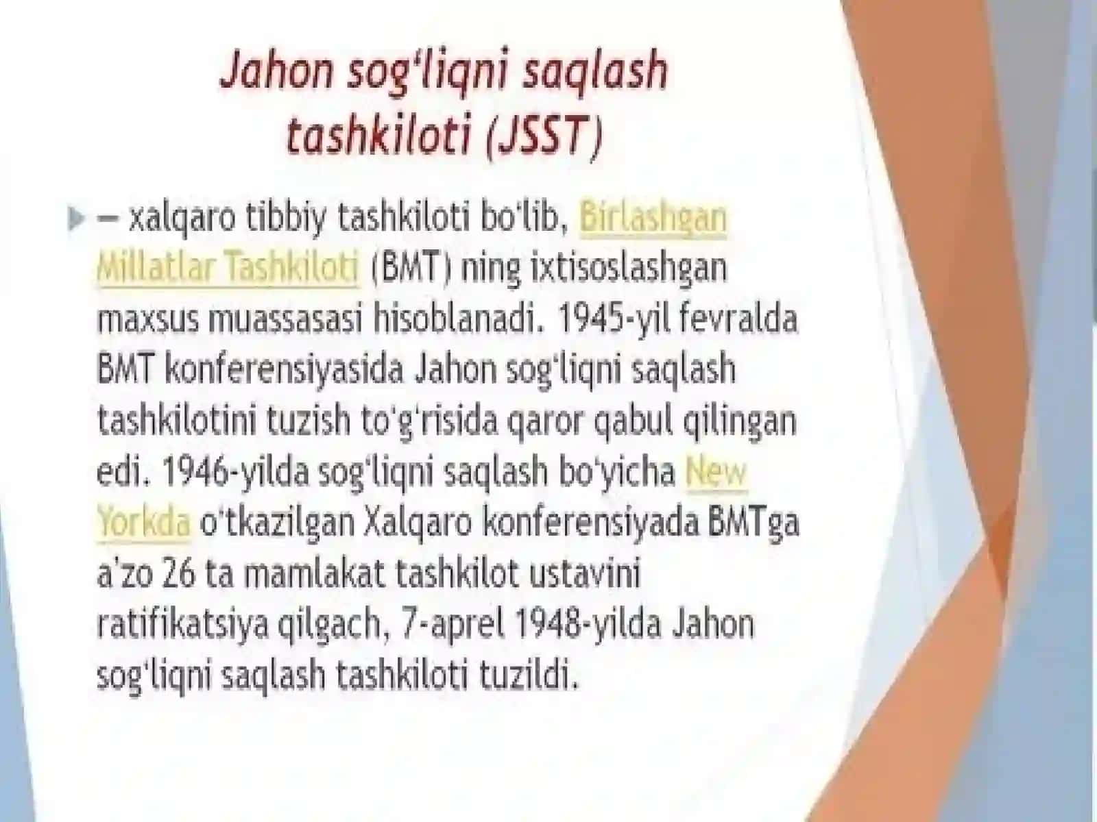 “Fuqarolar sog`ligini saqlash to`g`risida”gi qonun bandlarini o`rganish 4