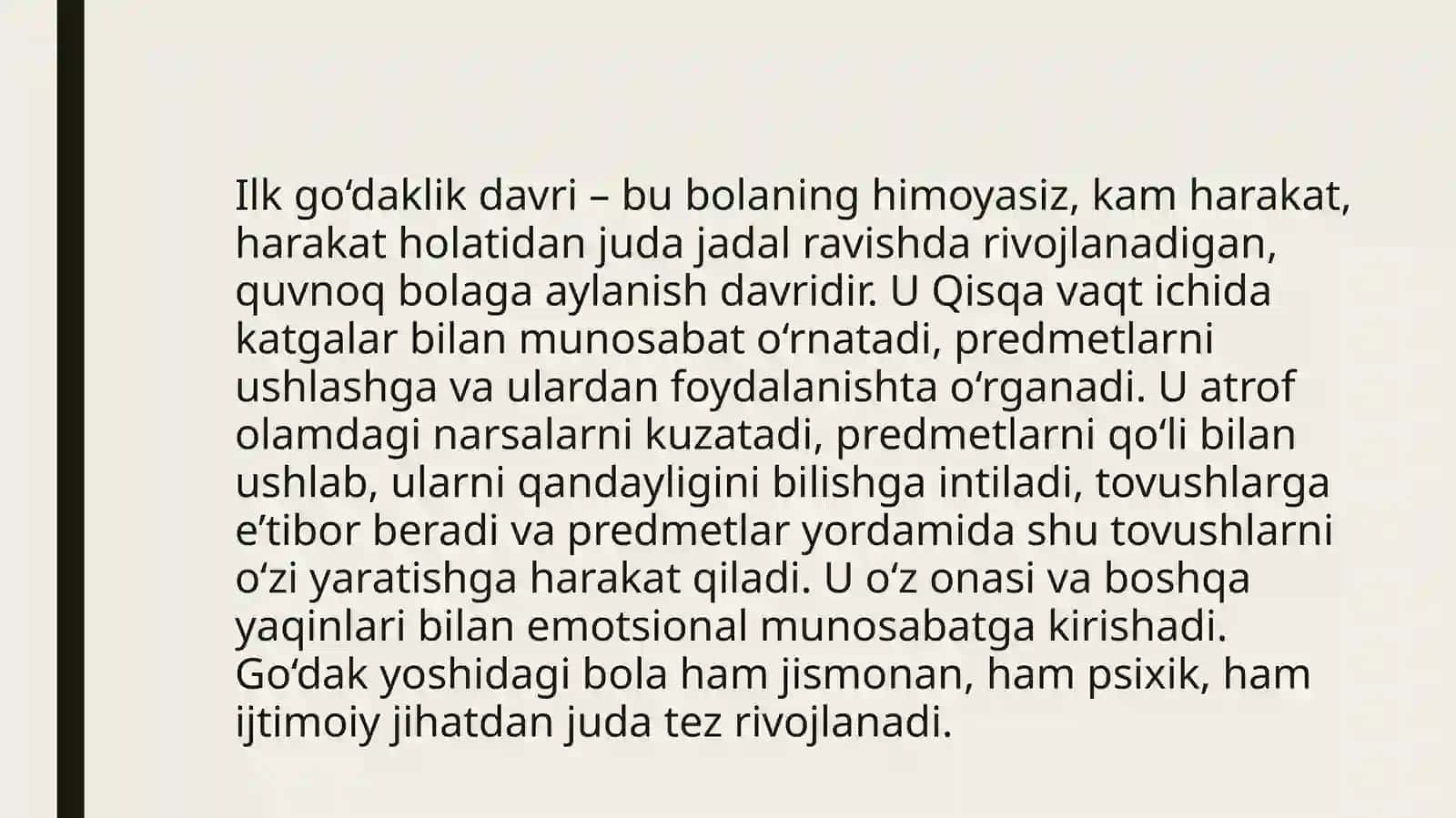 Ilk bolalik davri psixologik xususiyatlari 4