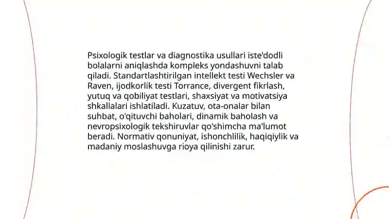 Iste'dodli bolalarni aniqlash va ularni tarbiyalash 4