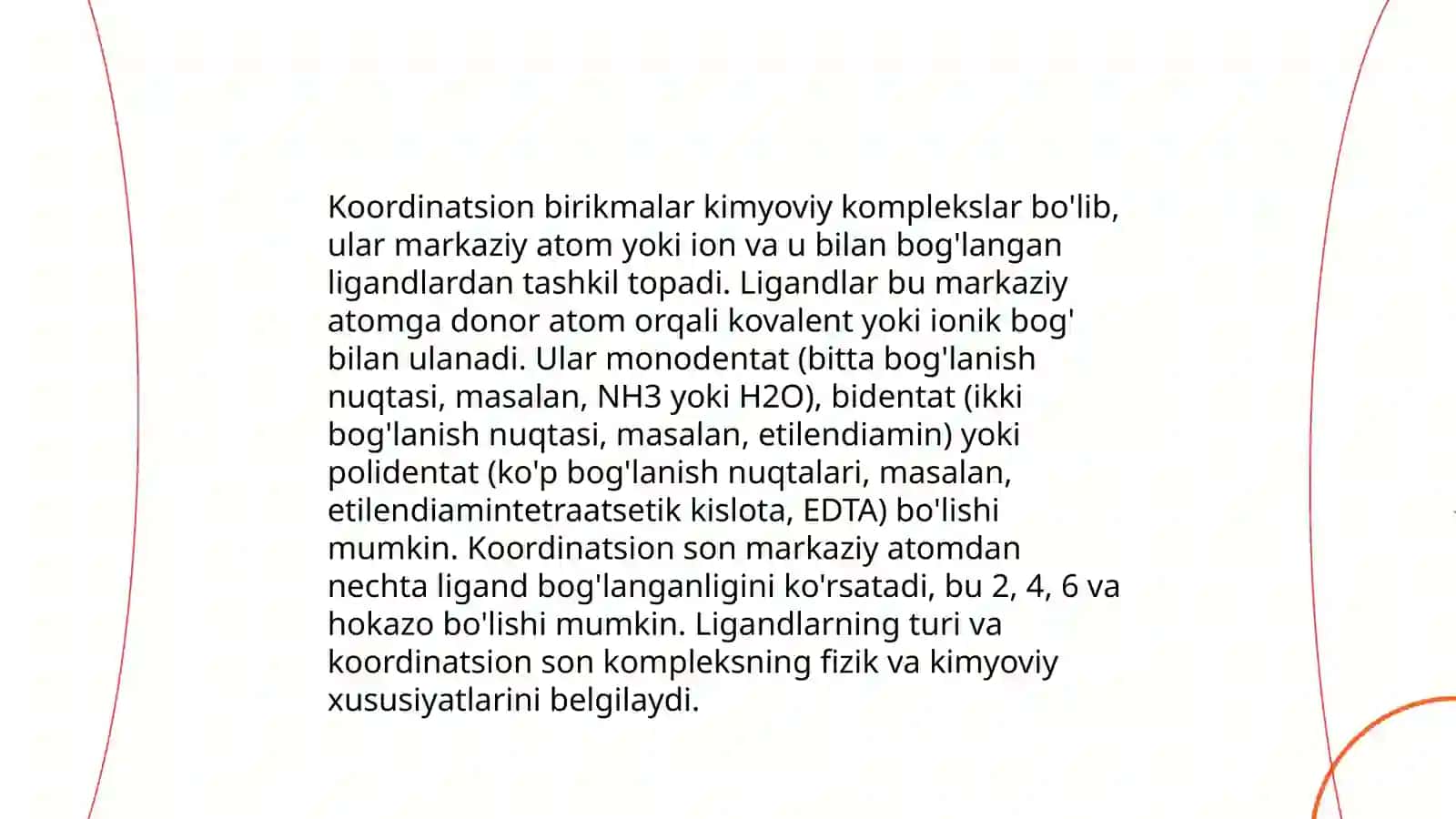 Koordinatsion birikmalar va ularning kimyoviy tuzilishi 4