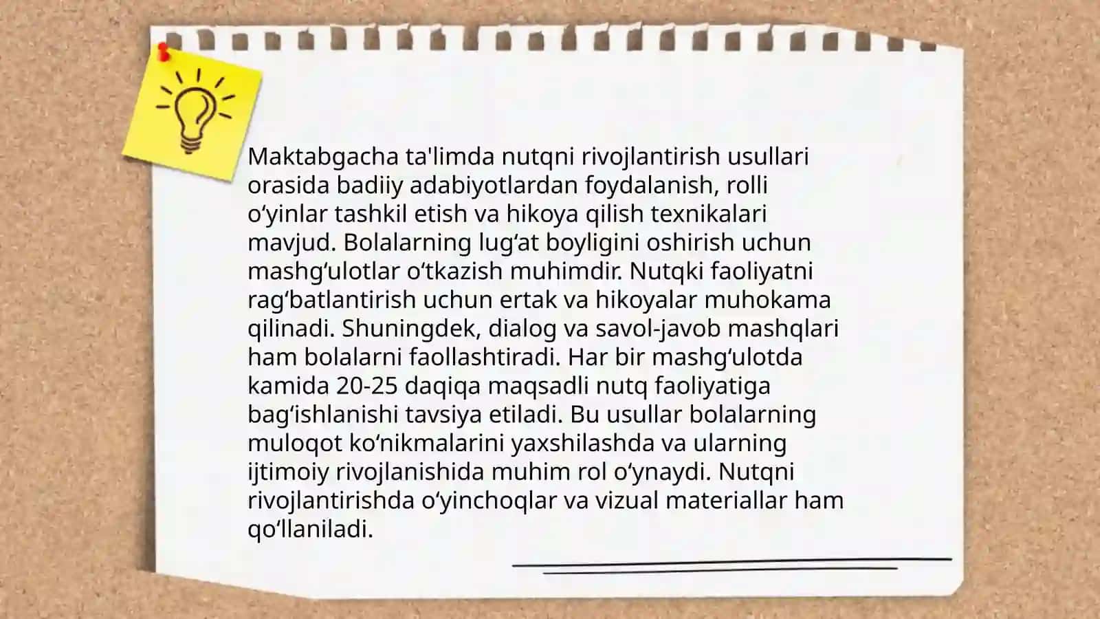 Nutq rivojlanish bosqichlari 4