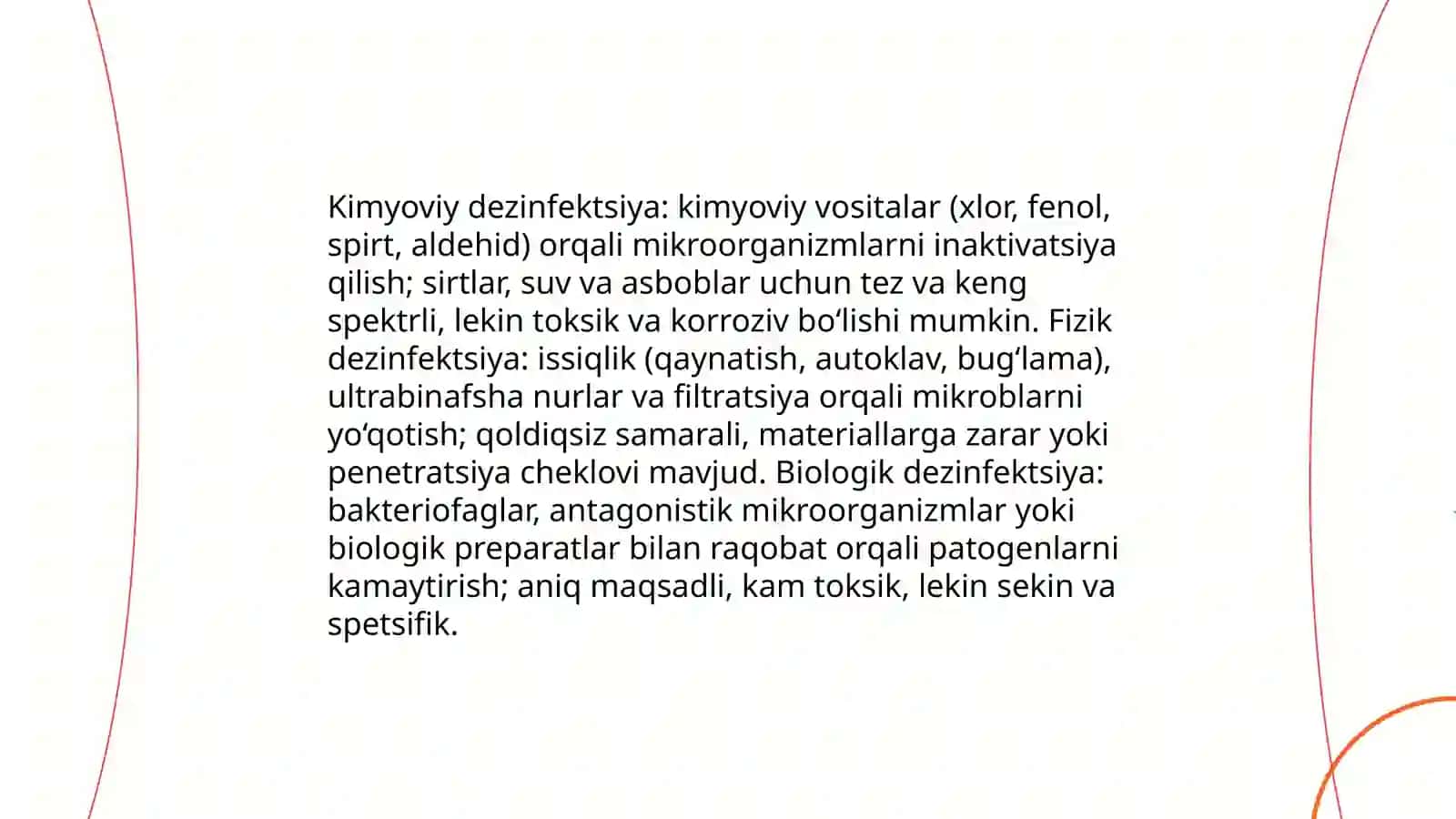 Dezinfektsiya, aholi orasida dezinfektsiya usullarini orgatish 4
