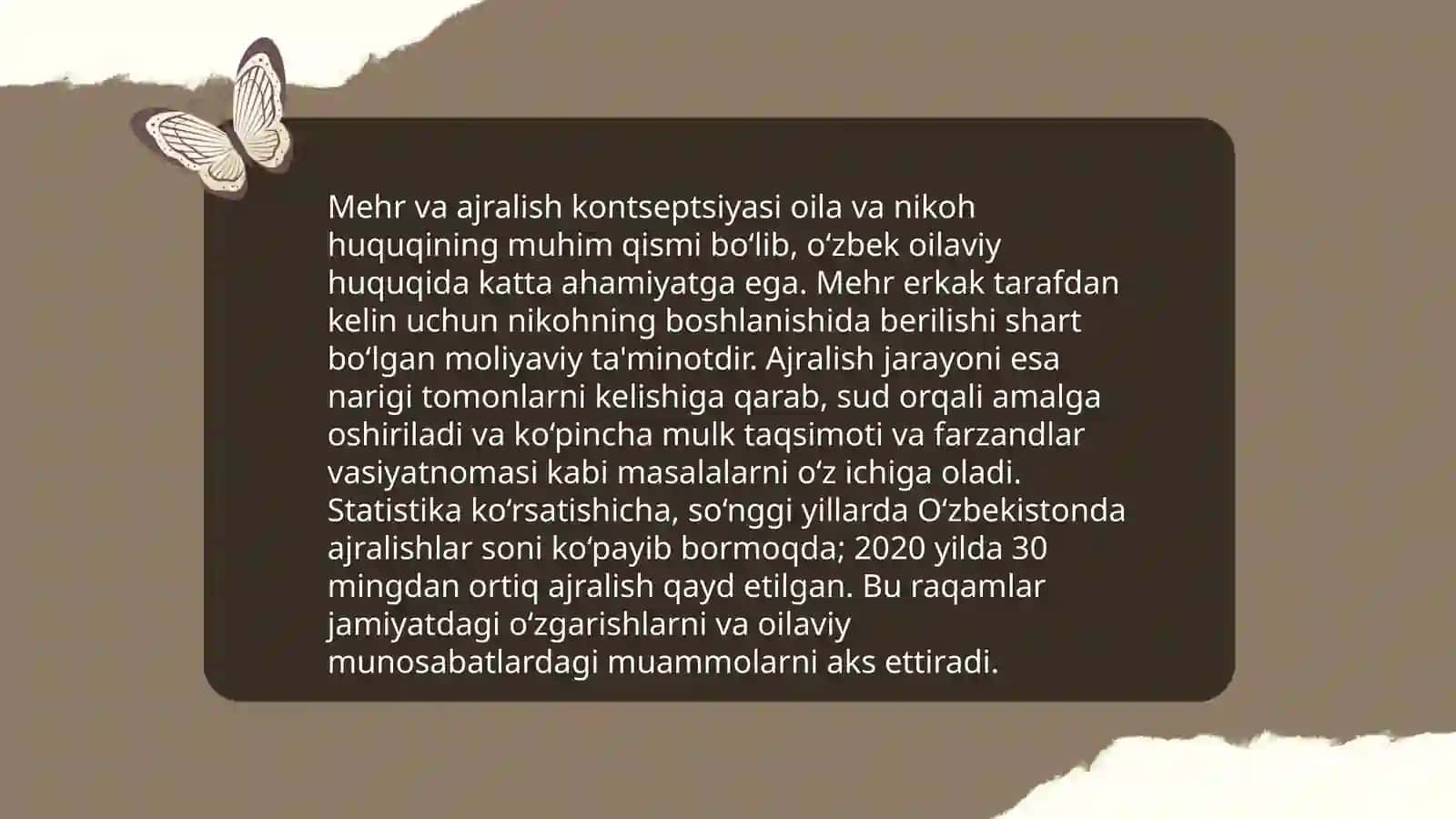 Mehr va ajralish muammolari 4