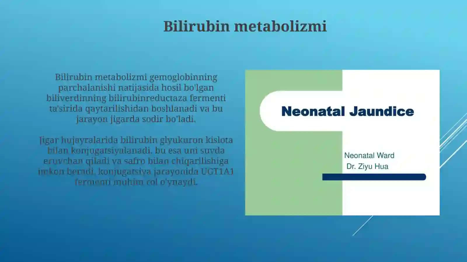 Sariglik bilan kechuvchi kasalliklar etiopatogenezi, klinik ko'rinishlari, kasallikning sindrom 4