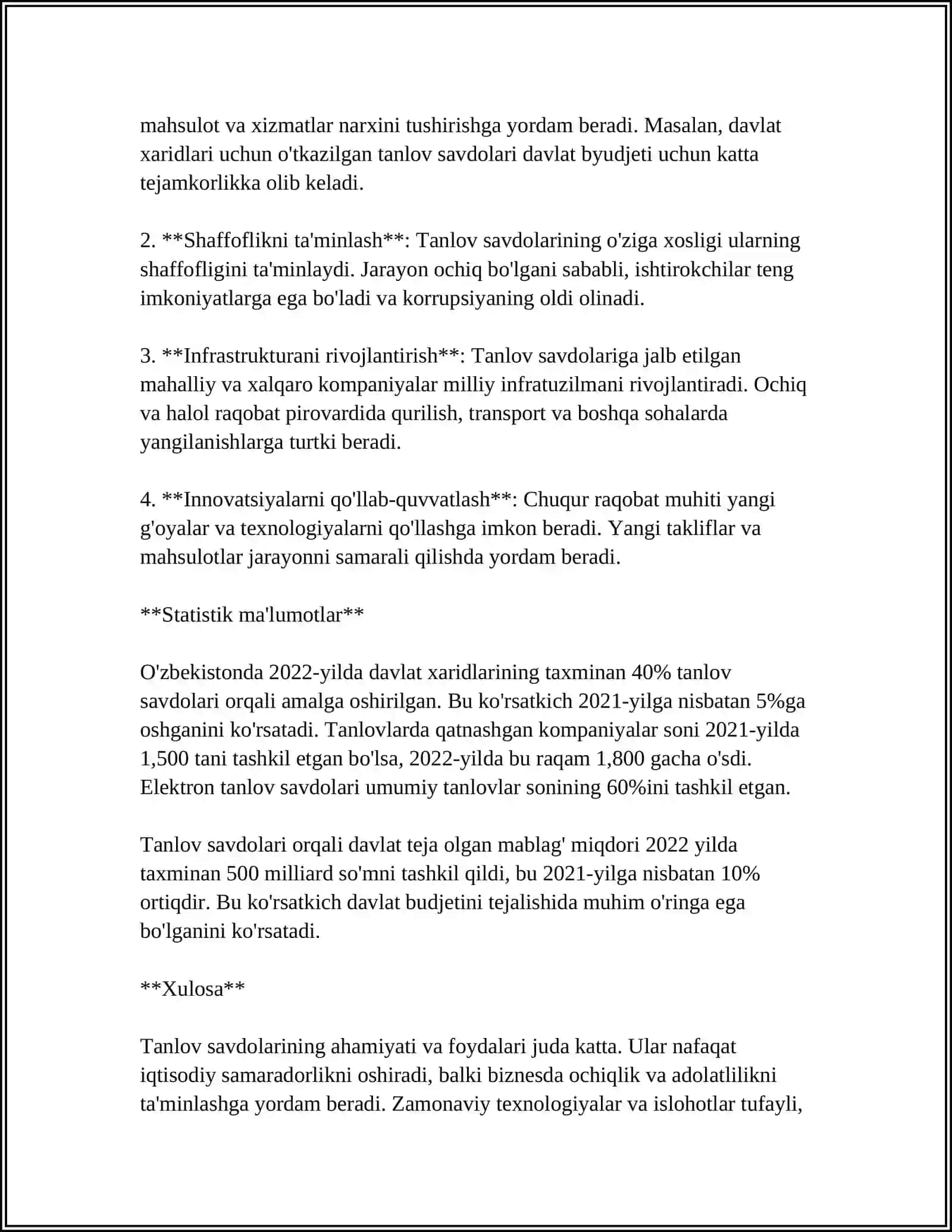 KAPITAL QURULISHDA TANLOV SAVDOLARI TASHKIL ETISH VA TARTIBGA SOLISH 4