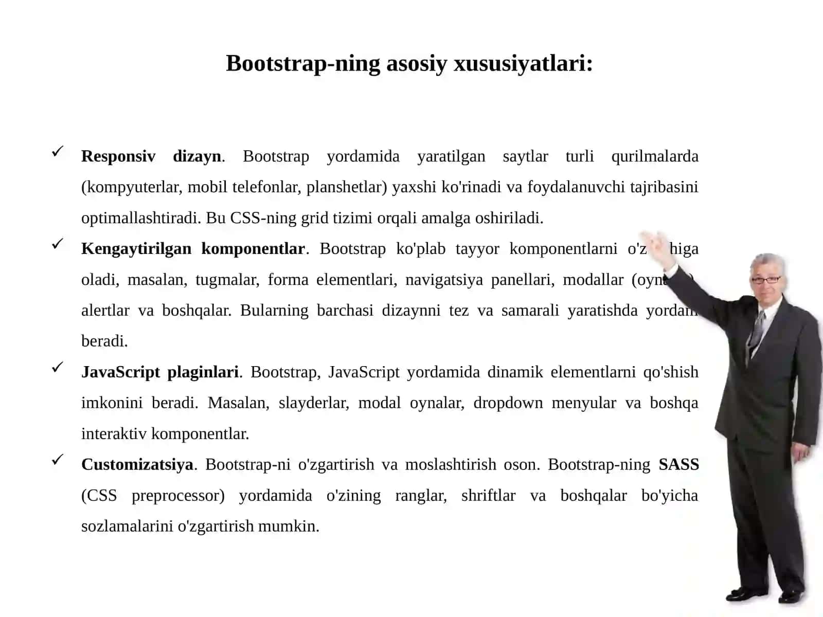 Bootstrap frameworki bilantanishuvvaboshlang’ichtushunchalar 4