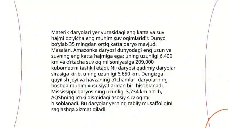 Materiklar gidrografiyasi 4