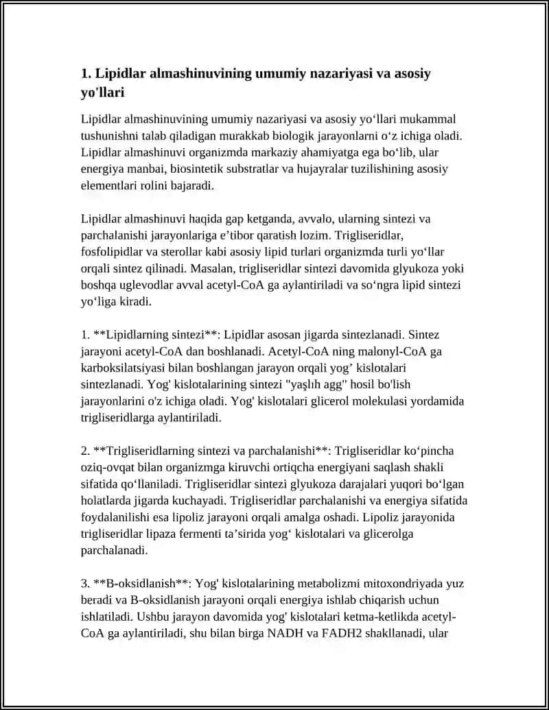 LIPIDLAR ALMASHINUVI BIOKIMYOSI 4