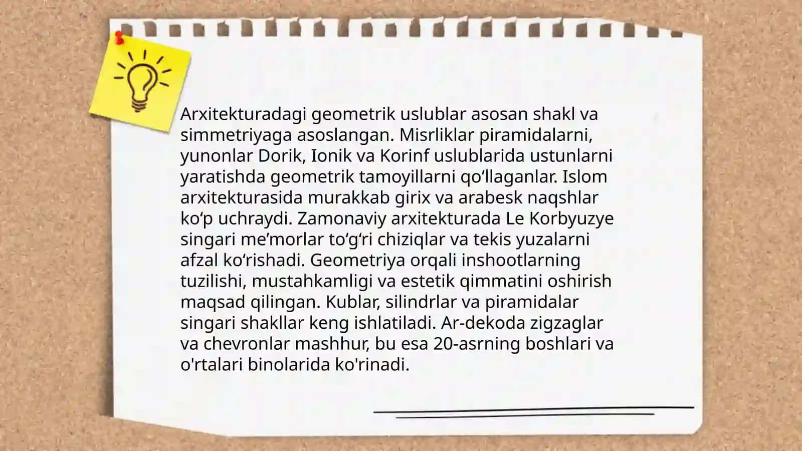 Geometriyaning hayotga tatbiqlari 4