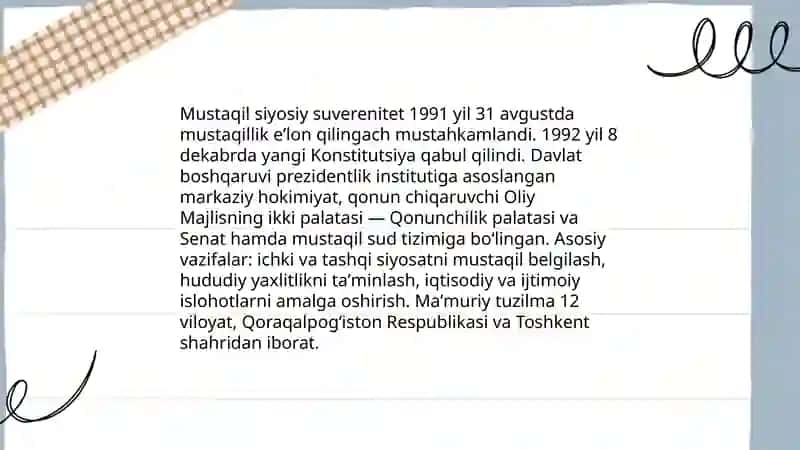 O'zbekiston tanlagan mustaqil rivojlanish yo'li va uning ahamiyati 4
