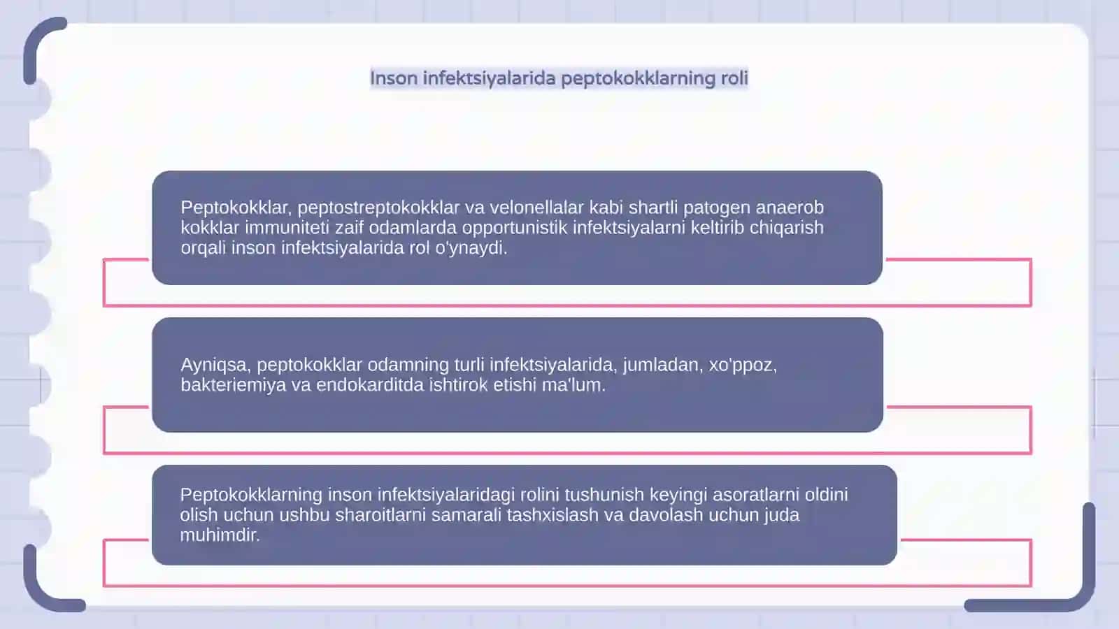Shartli patogen anaerob kokklarning umumiy ko'rinishi 4
