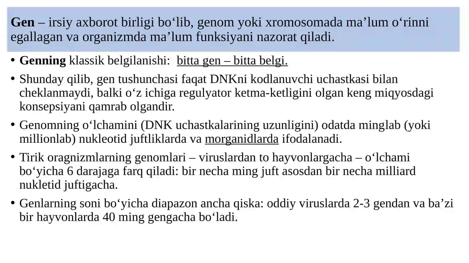 GEN VA GEN KONSEPSIYASI HAQIDA TUSHUNCHA 4