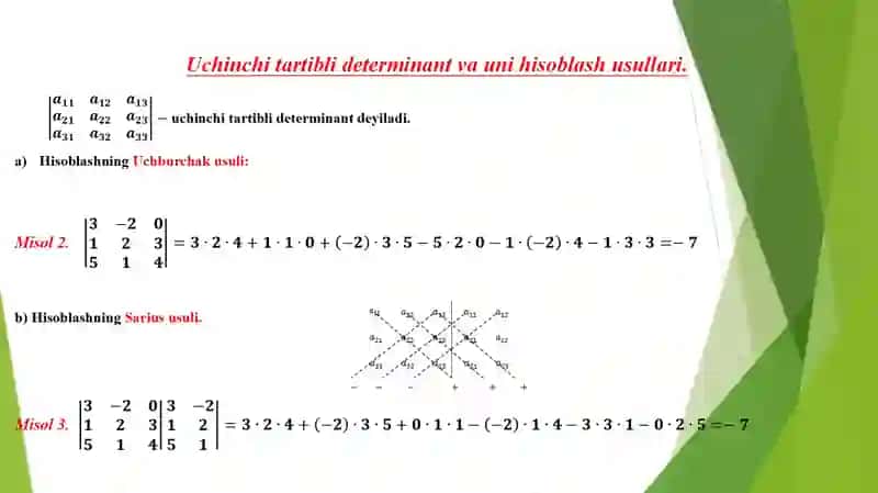 Determinantlar 4