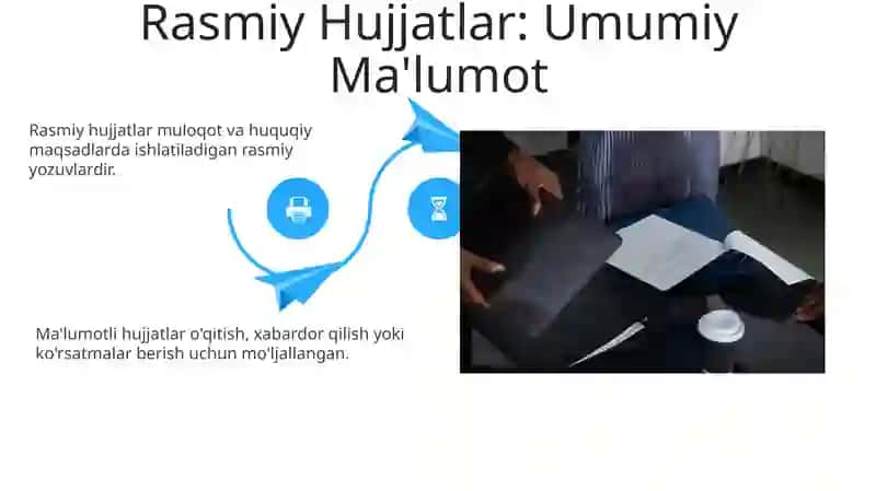 Farmoyish hujjatlar va ularning turlari. Ma'lumot-axborot hujjatlari 4