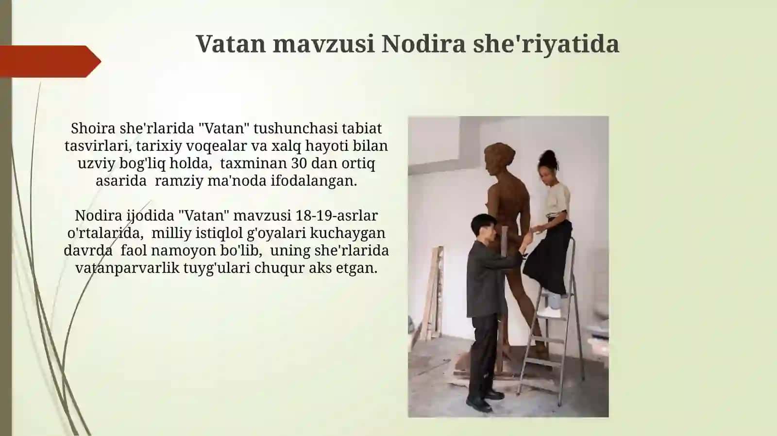 Nodira ijodiyotining taraqqiyot bosqichlari va gʻoyaviy badiiy takomili 4