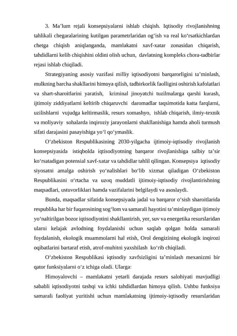 DAVLATNING IQTISODIY XAVFSIZLIKNI TA’MINLASH VAZIFALARI 4