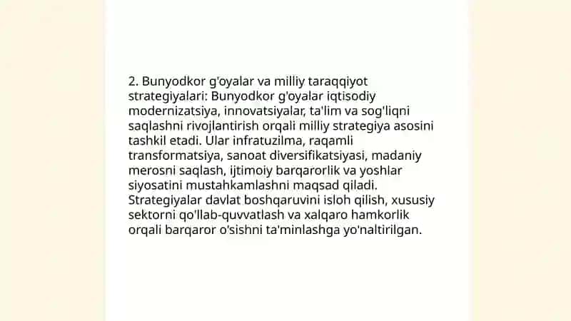 Bunyodkor g’oyalar, ularning ijtimoiy hayot va taraqqiyotga ta’siri 4