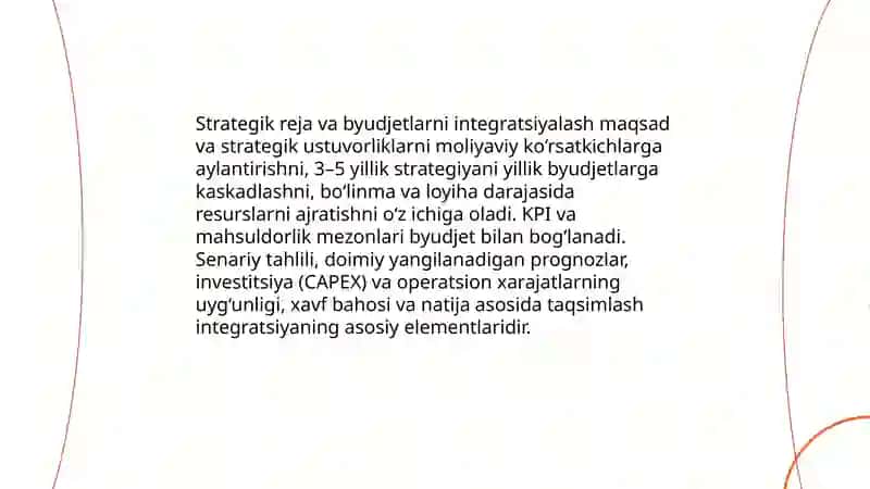 Boshqaruv hisobida rejalashtirish va byudjetlashtirish 4