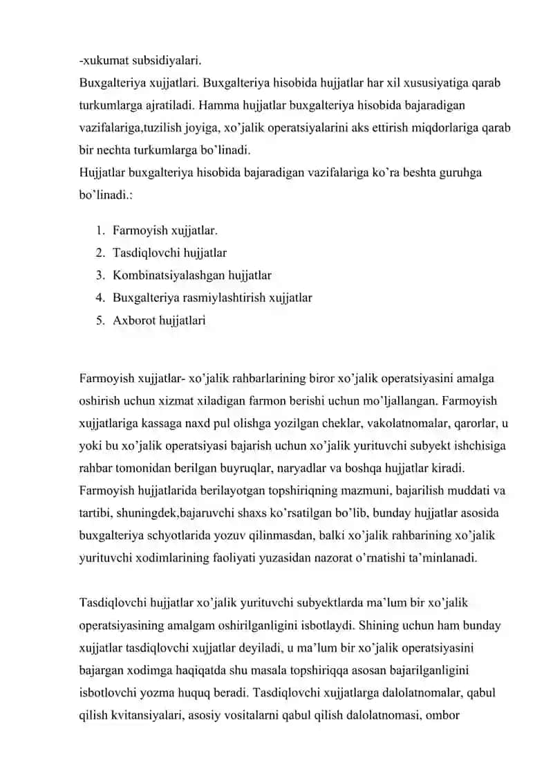 Buxgalteriya xisobini tashkil qilishning xuquqiy me’yoriy asoslari. 4