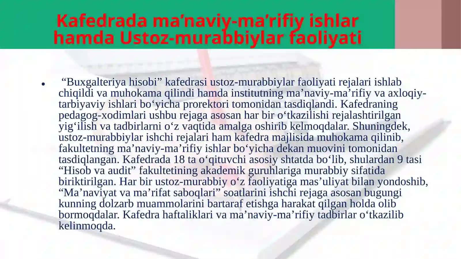 Toshkent Moliya instituti faoliyati 4