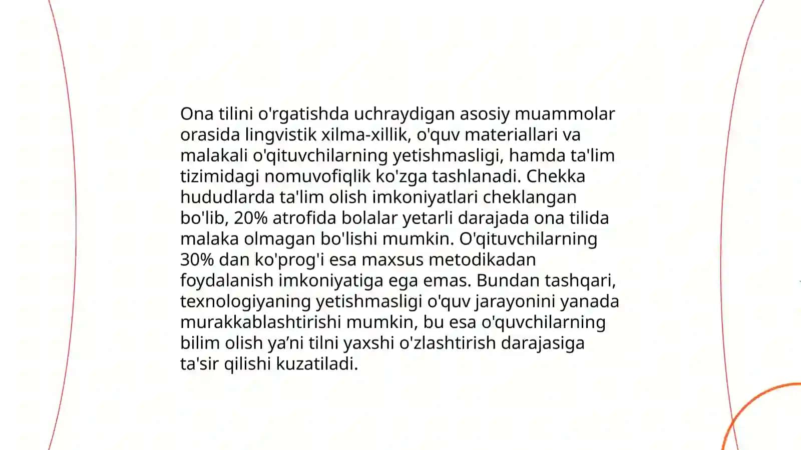 Lingvistik ko'nikmani shakllantirish muammolari 4