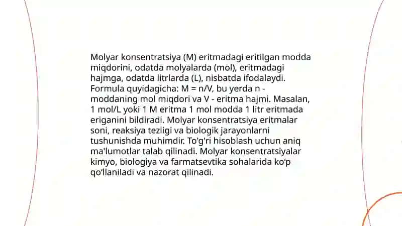 Fоizli kоnsеntrаsiyagа dоir hisoblashlаr 4