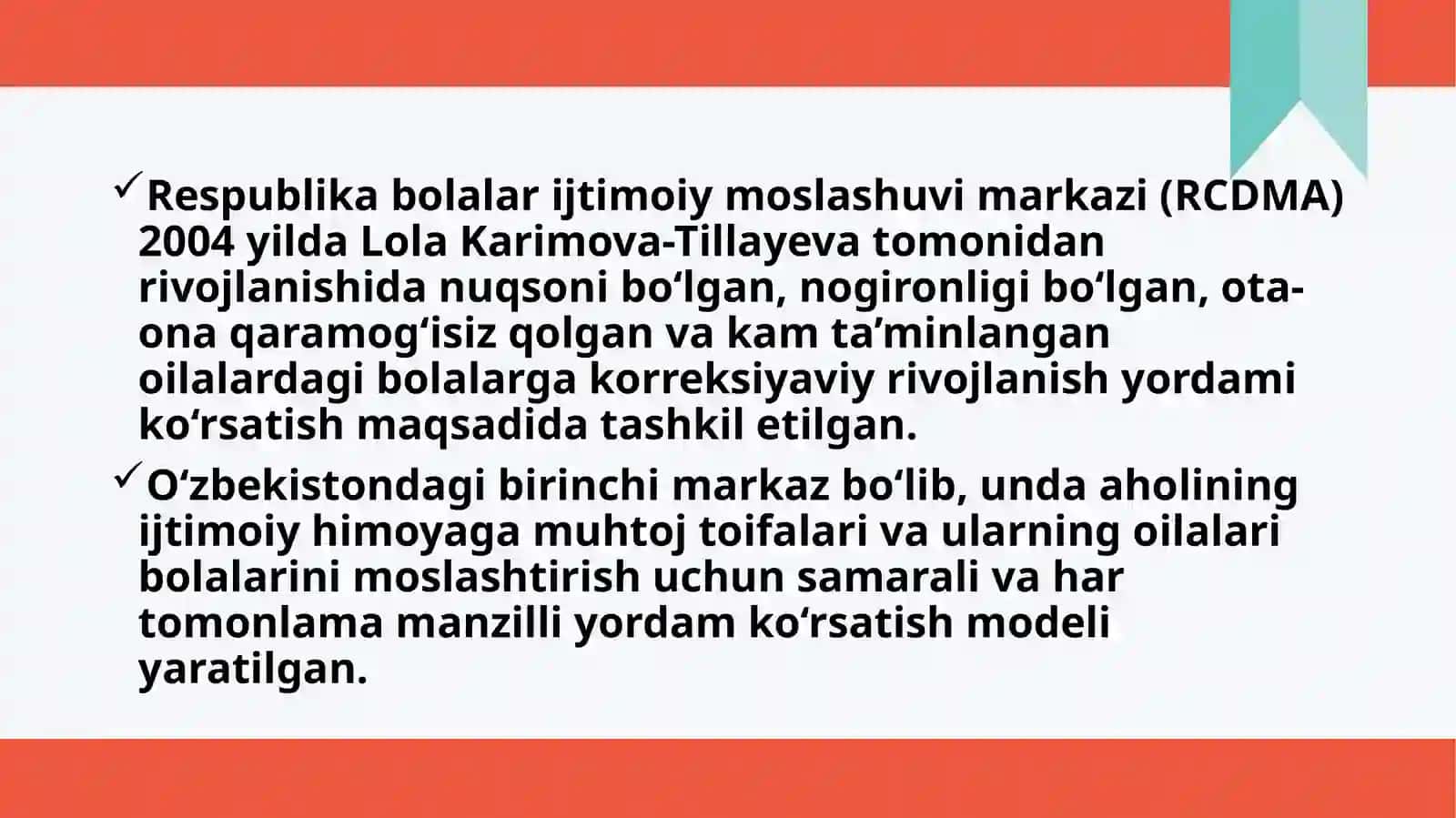 VOYAGA YETMAGANLAR UCHUN IJTIMOIY-MOSLASHUV MARKAZLARI 4