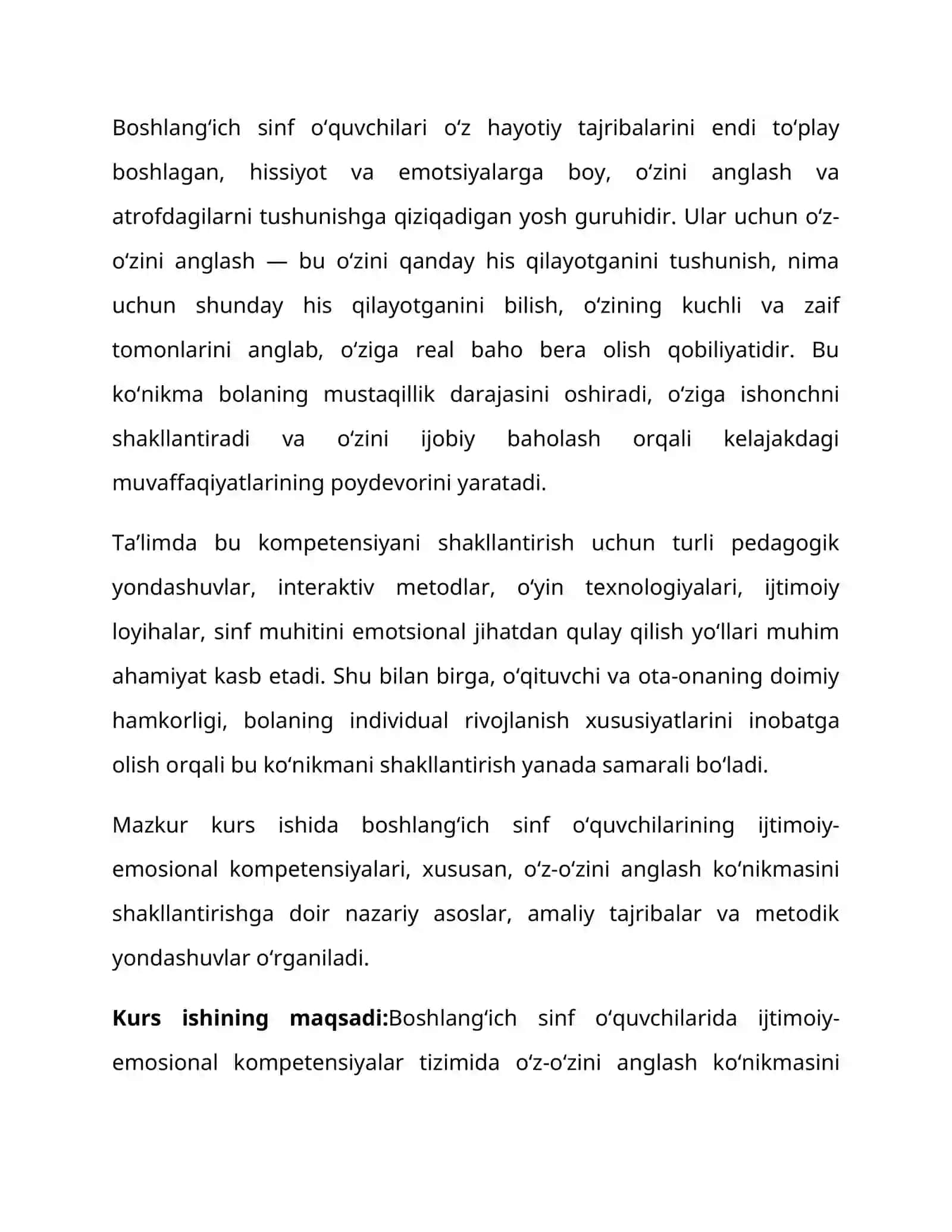 Boshlang‘ich sinf o‘quvchilarining ijtimoiy-emosional kompetensiyalari 4