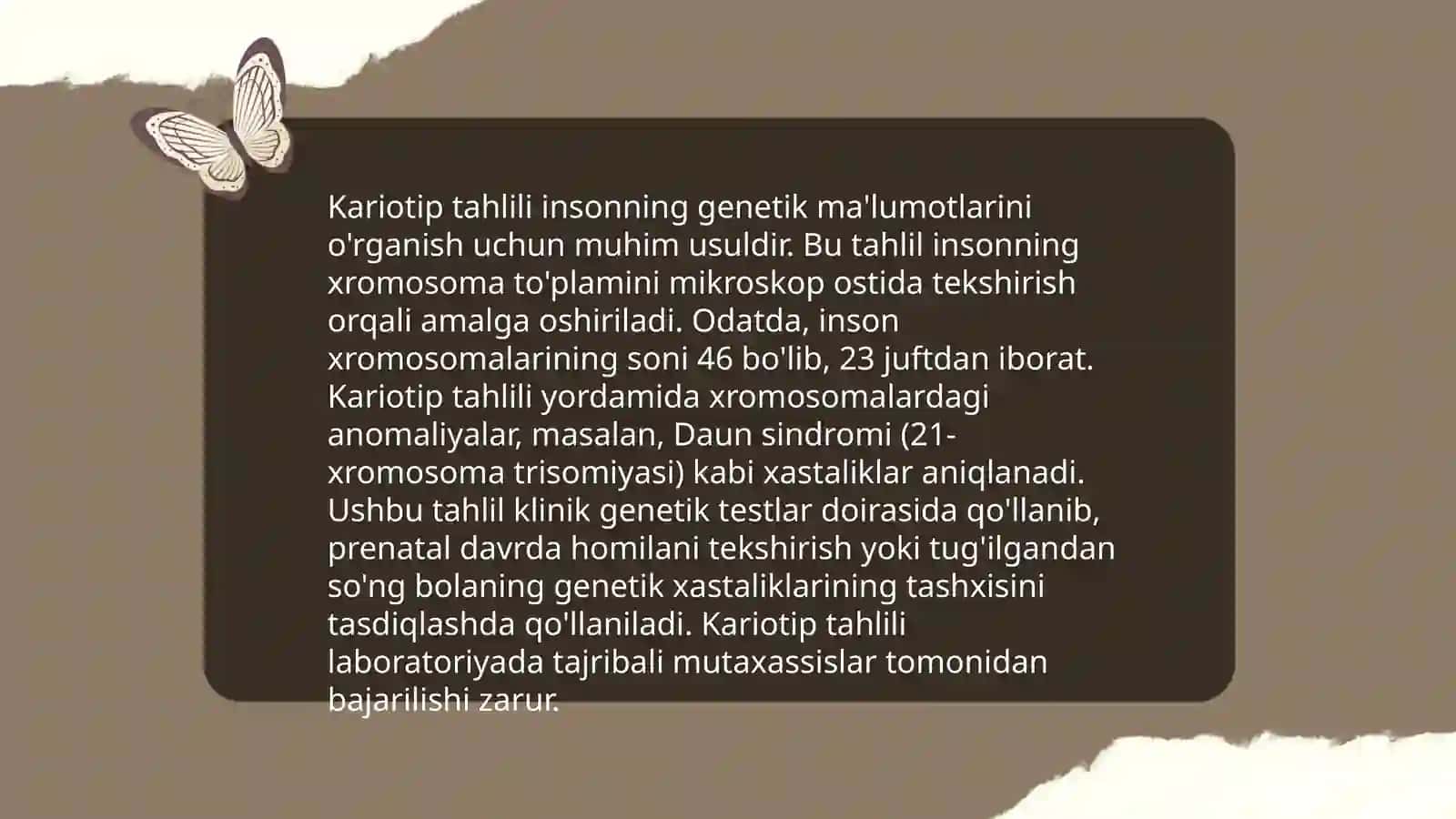 Odam genetikasini ôrganish usullari 4